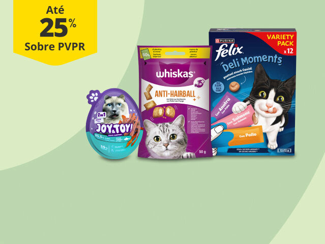 At&eacute; 25% PVPR em snacks